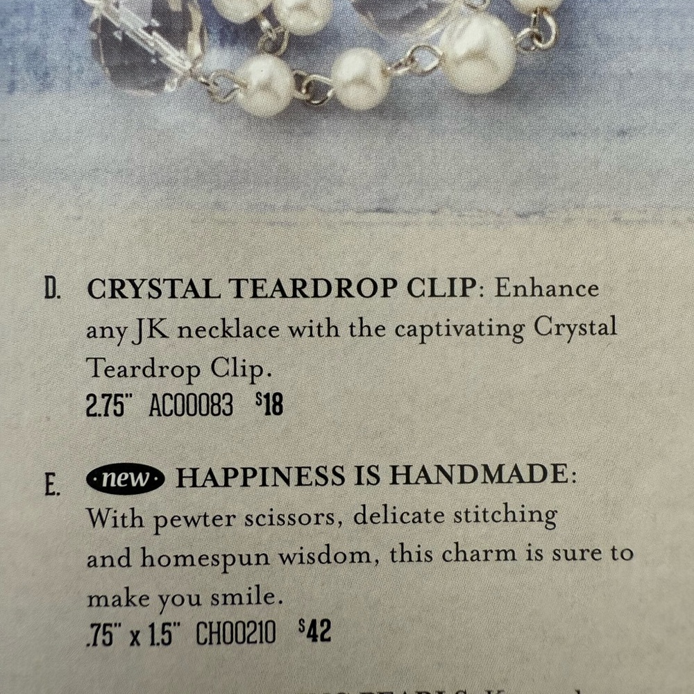 Jewel Kade Clear Teardrop Clip - Picture 4 of 4